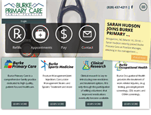 Tablet Screenshot of burkeprimarycare.com